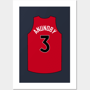 OG Anunoby Toronto Red Jersey Qiangy Posters and Art